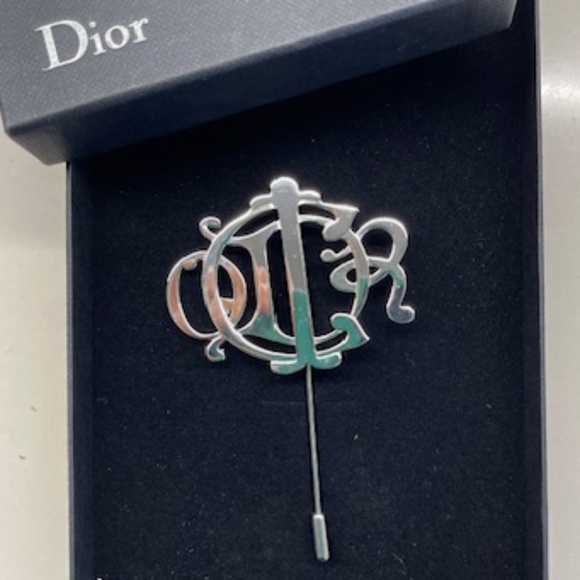 Dior Signature Stick Pin Silvertone - Picture 1 of 4